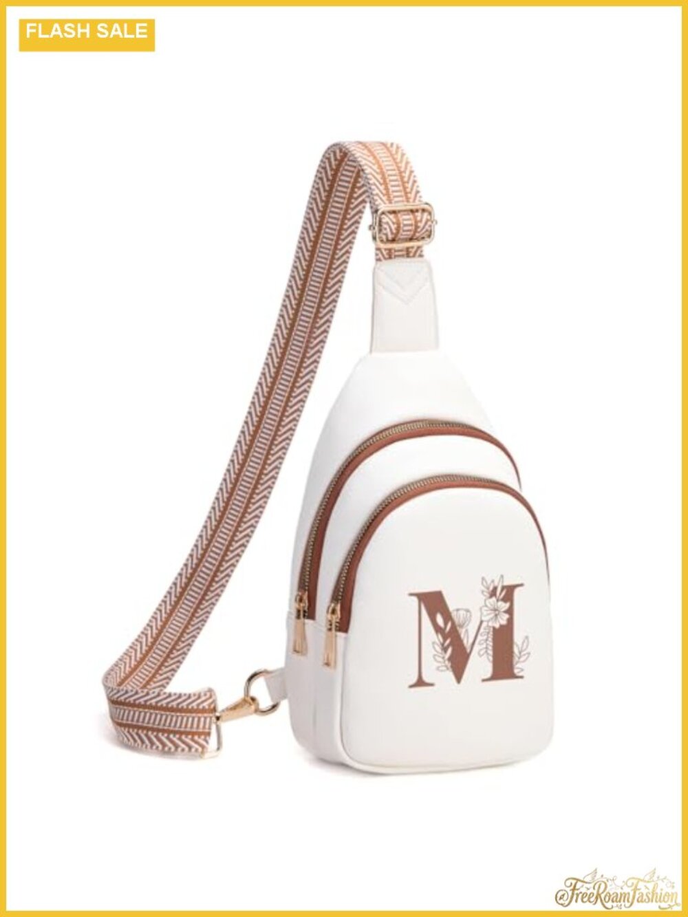 Faux Leather Crossbody Sling Bag Fanny Pack Adjustable Strap